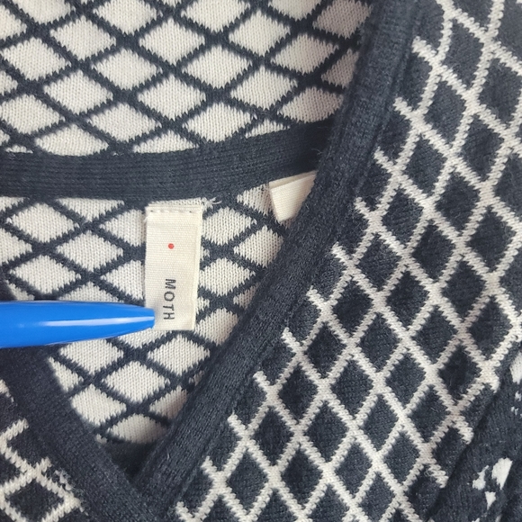 Anthropologie Moth Black Jacquard Lace Jacket S - Picture 4 of 7